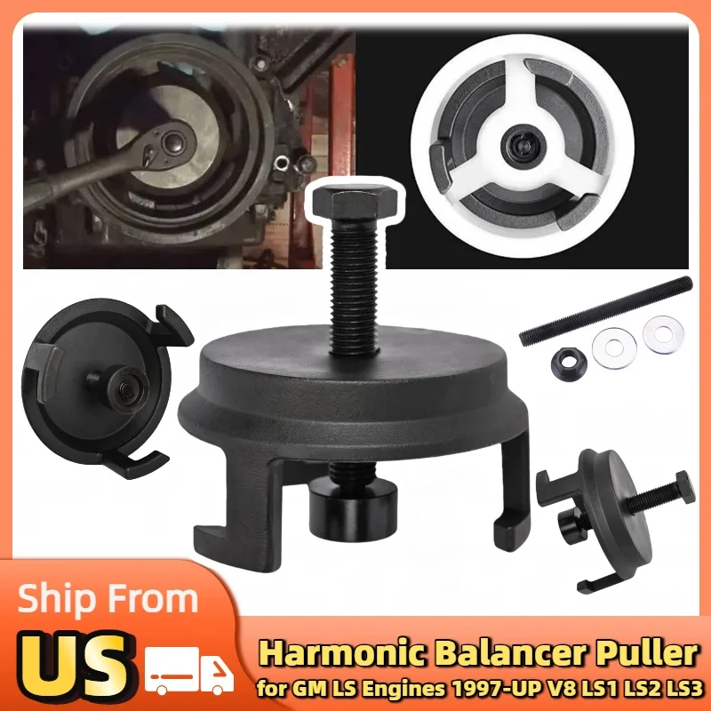 Für LS Harmonic Balancer Puller 25264, Kurbelriemenscheibenabzieher für Chrysler Jeep Dodge, harmonischer Dämpferabzieher für Motorbalancer
