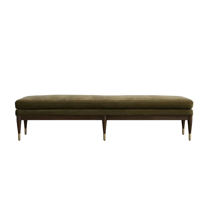 Retro Hushan pattern sofa, light luxury  stool, bench stool c