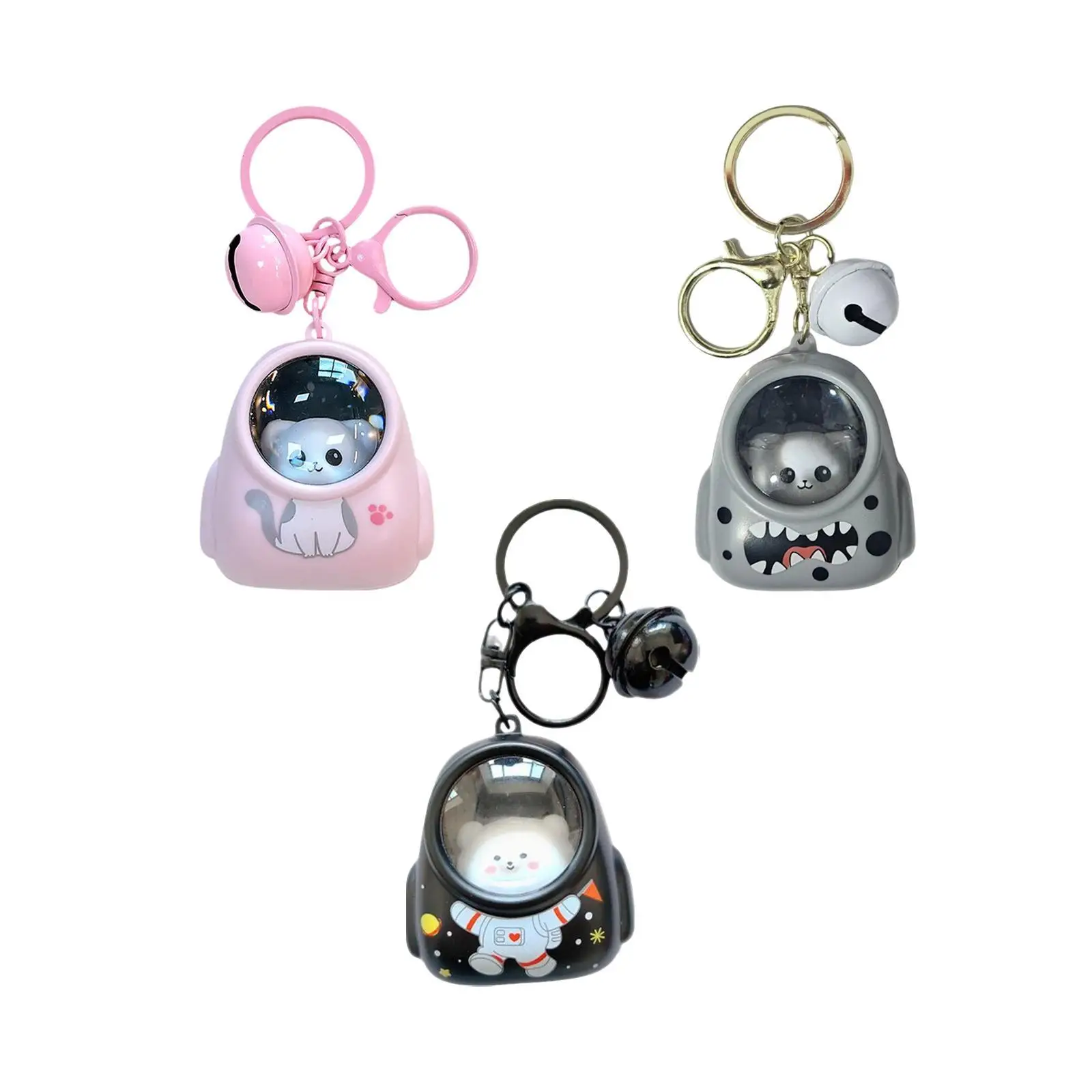 Keychain Keyring Astronaut Cat Decor Keychain Toy Theme Supplies Party Favors Claw Machine Backpack Kitty Pendant Bag Pendant