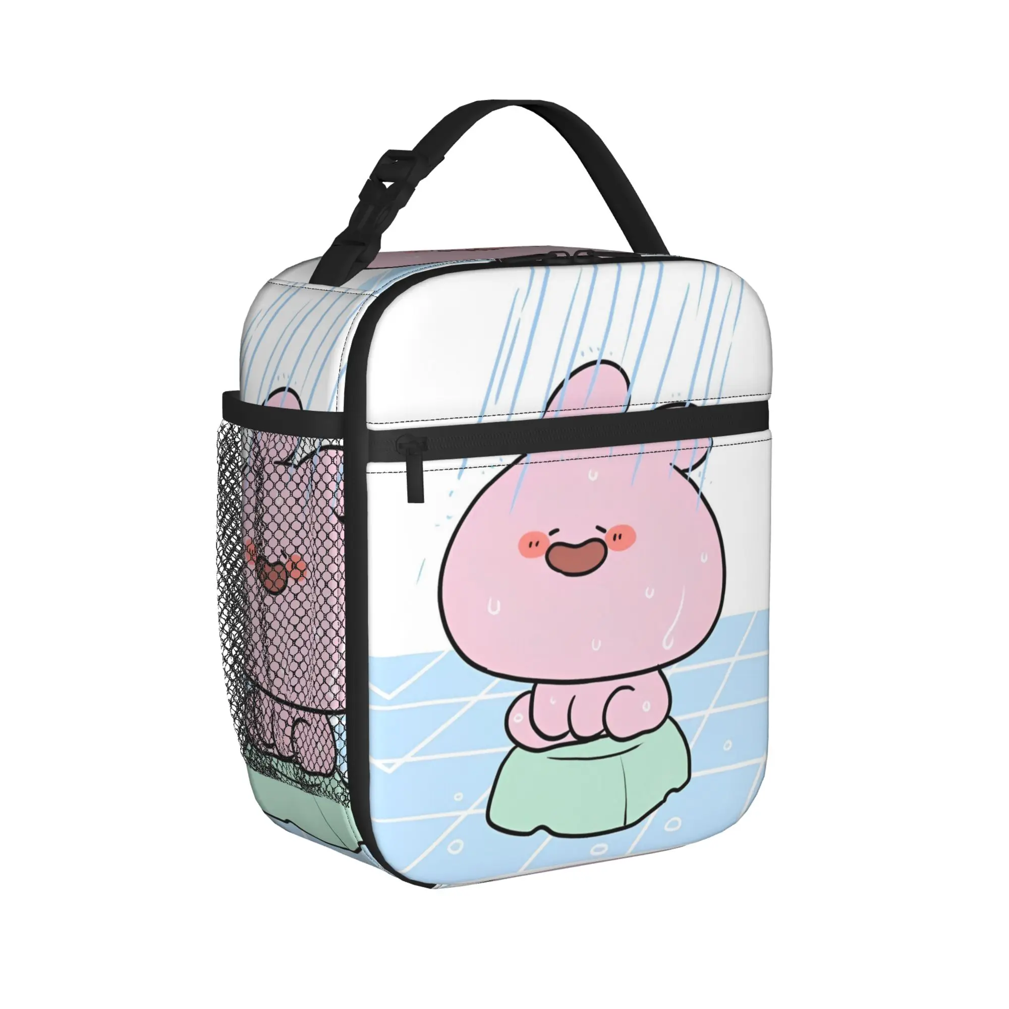 Asamimichaan Cute Asamimi Insulated Lunch Bag High Capacity  Meal Container Cooler Bag Tote Lunch Box Food Handbags