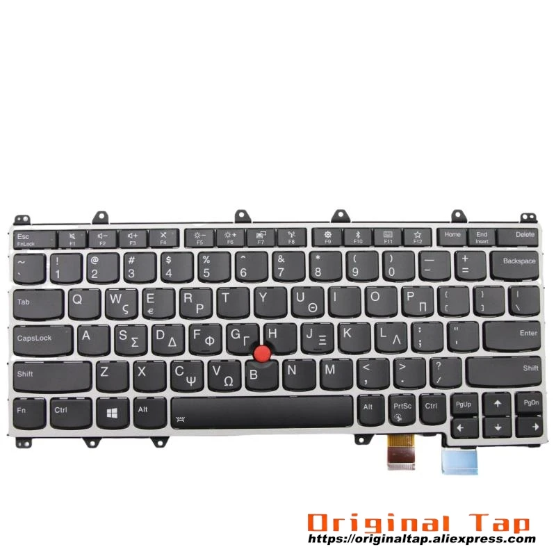 GR Greek Backlit Keyboard for Lenovo Thinkpad X380 Yoga 370 01EN440 01AV729 01HW668 01HX113