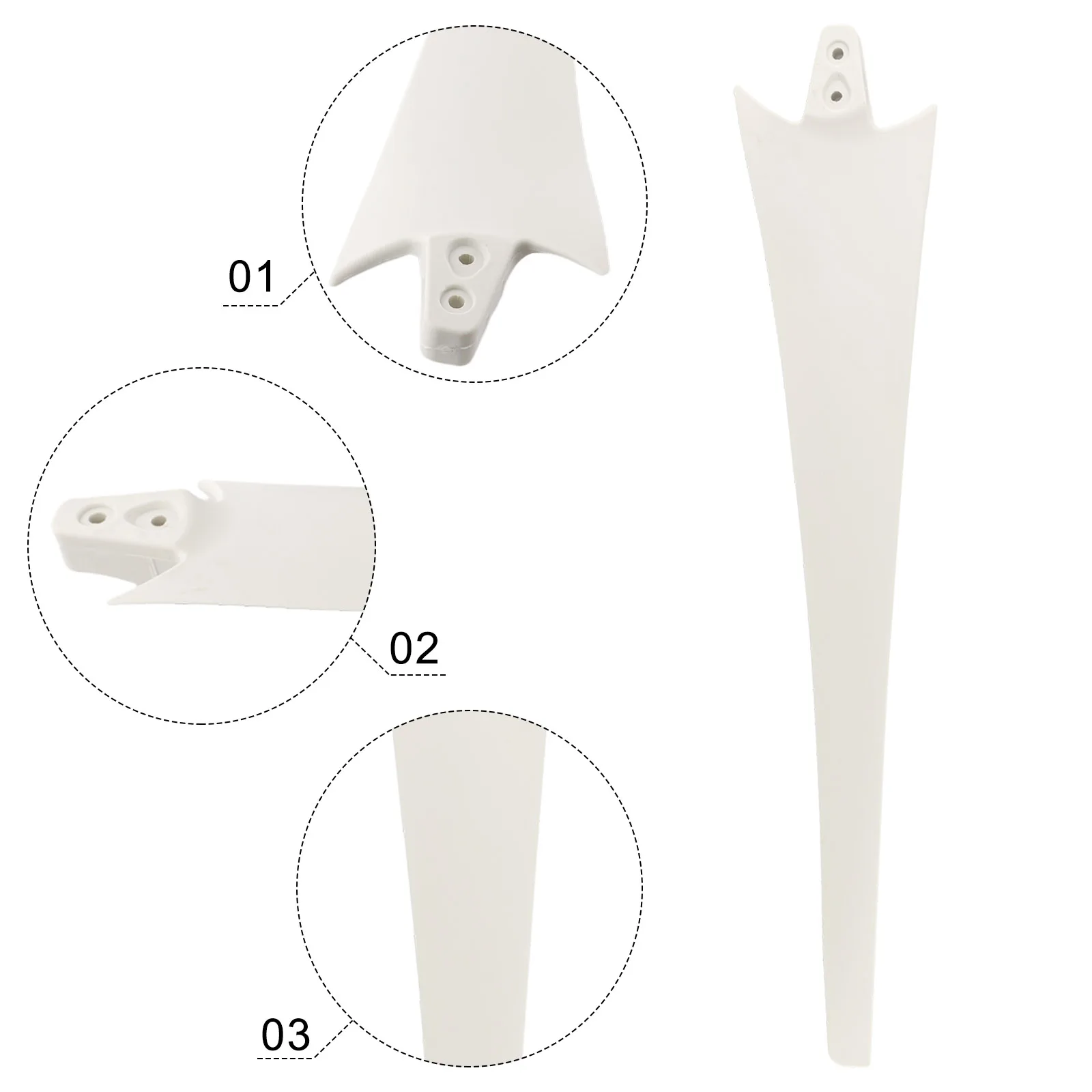 Blades Wind Blades Fiberglass Mixture Low Starting Torque Replacement Repeller Blades For Wind Turbines Generator