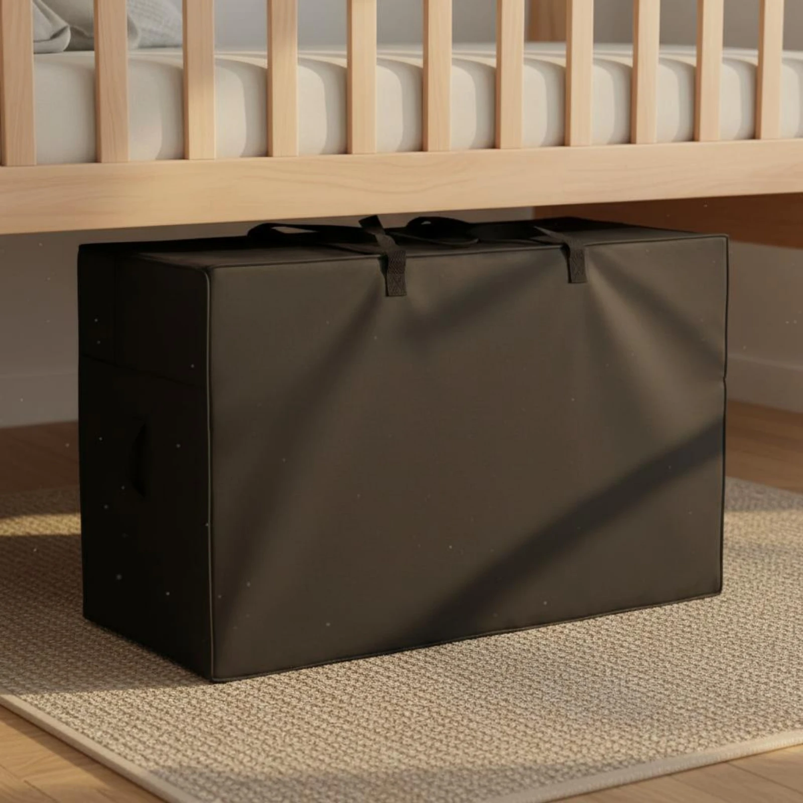 

Mattress Storage Bag Dustproof Bedding Storage Bag Black Top Handles