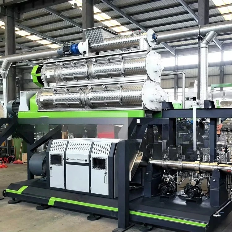 RICHI Fish Feed Twin Screw Machine Two Tonnes Per Hour - CE/ISO Solar Fish Feed Machine Fish Feed Floating Pelleting Machine