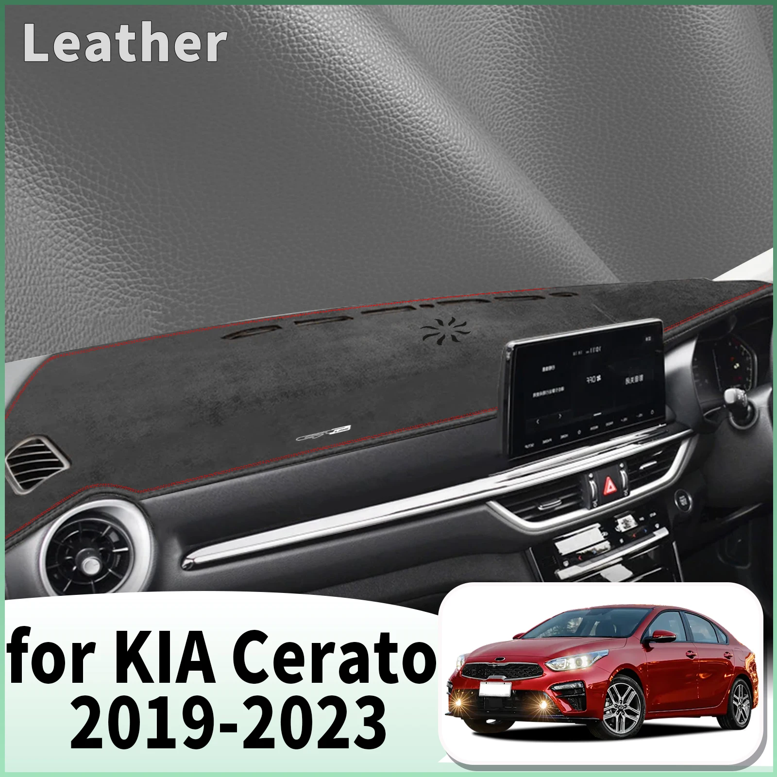 

fit for KIA Cerato 2019 2020 2021 2022 2023 Dashmat Dashboard Cover Pad Car Accessories DashMat Sunshade Protective Carpet