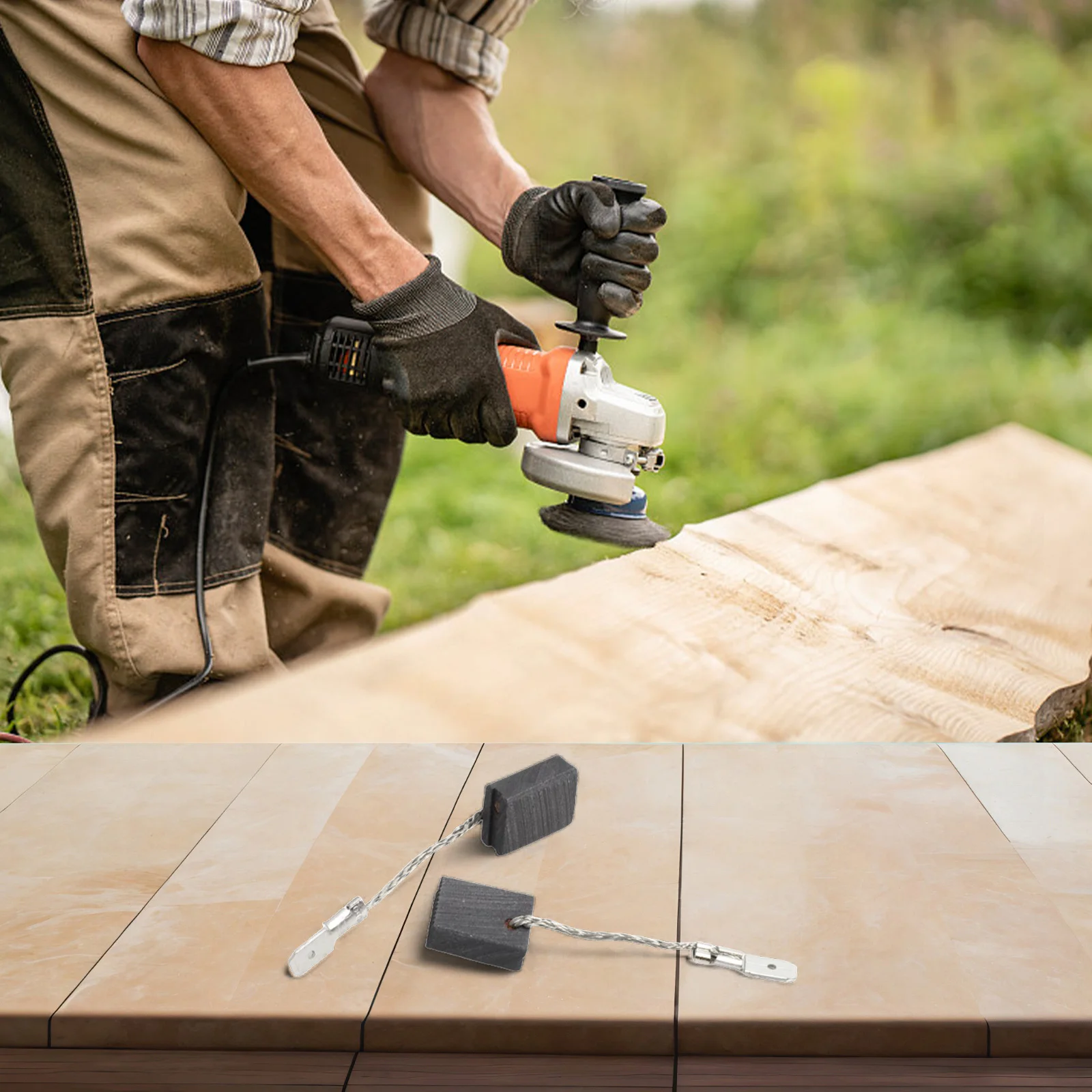 فرش كربون بديلة 2 قطعة لـ Metabo 316055220 متوافقة مع استخدام أداة الطاقة لطاحونة الزوايا WEP 15150