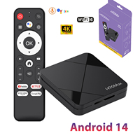 Smart TV Box Android 14 Box H96 MAX RK3518 TV Box 4K Quad Core Wifi6 BT5.4 Voice Assistant Media Player Set Top Box 2GB 8GB 16GB