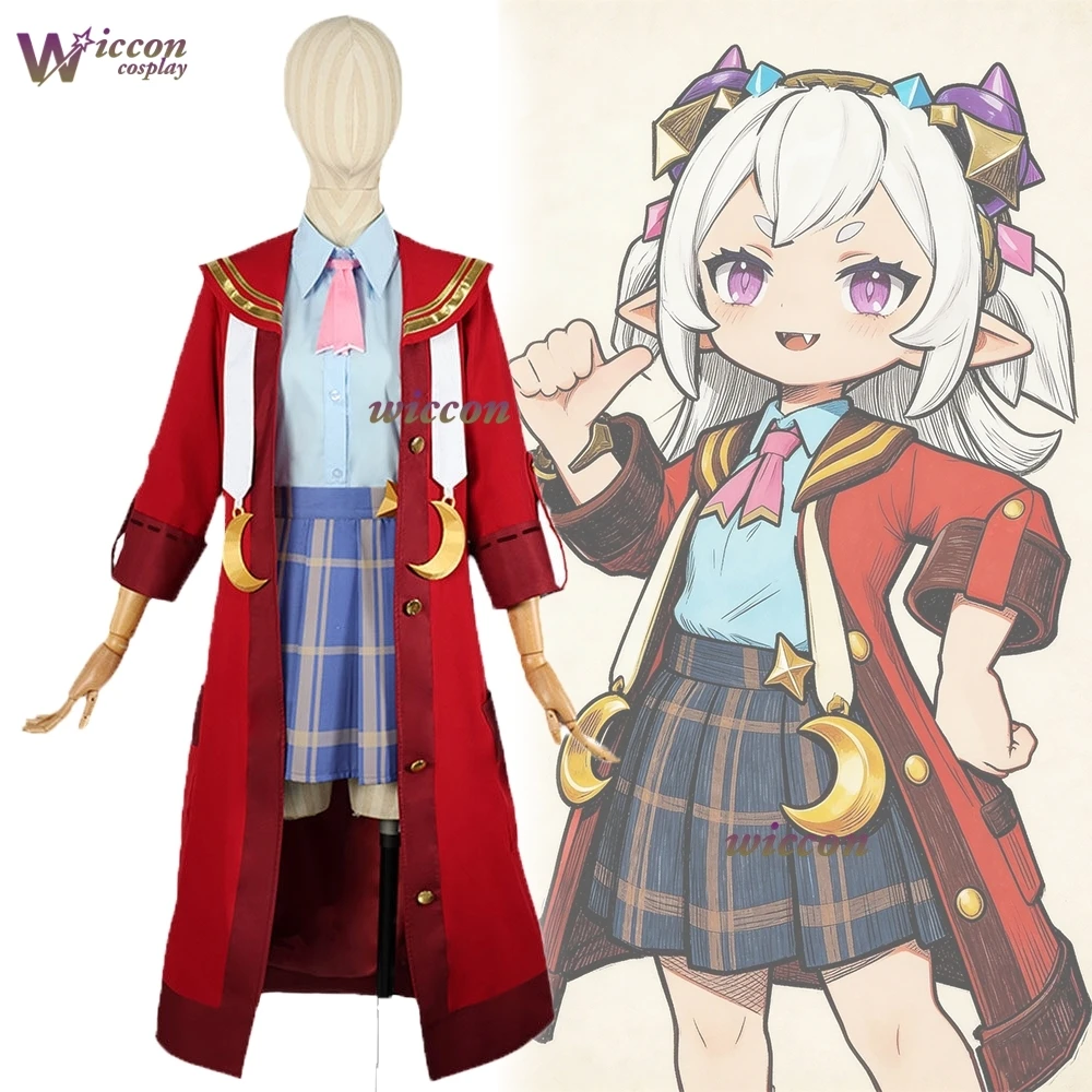 

Freya Kingdom World Cosplay Costume Red Coat & Blue JK Skirt Customizable Anime Cosplay Costumes Outfit Halloween Party
