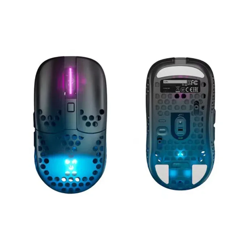 ماوس ألعاب سلكي جديد Xtrfy MZ1 Xtrfy MZ1 خفيف الوزن بإضاءة خلفية RGB FPS قابل لإعادة الشحن 3370 رقاقة GM8.0 Microswitch