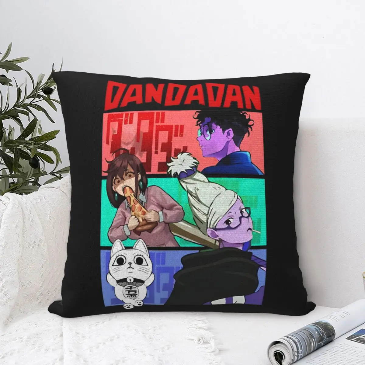 Dandadan Momo Seiko Ayase Pillowcases Home Anime Cushion Cover Creative Pillowcase 45*45