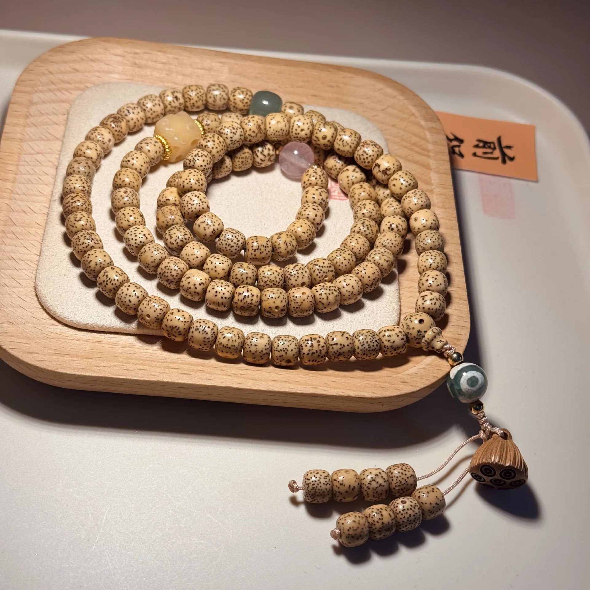 

Браслет из натуральных золотых семян Бодхи Xingyue: Изысканное исполнение, идеален для коллекций и подарков