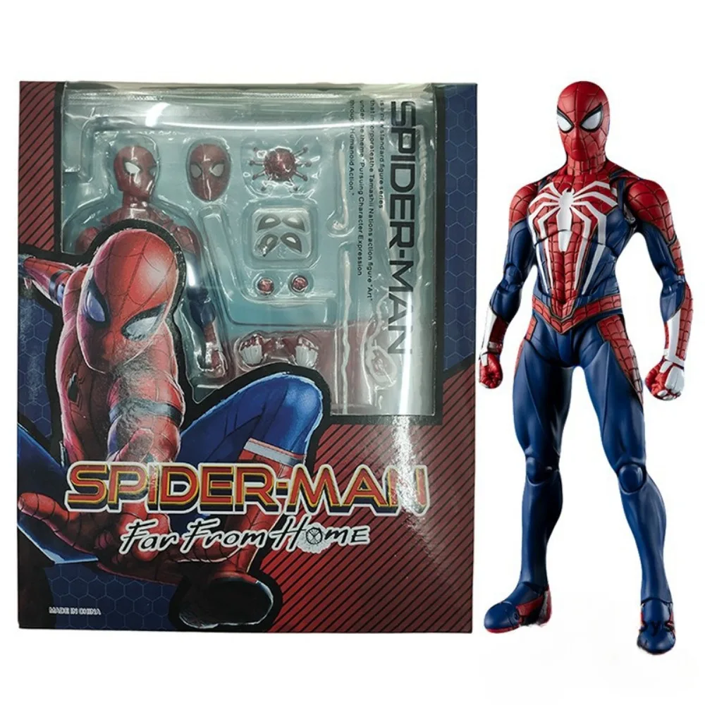 

Spider-Man Upgrade The Battle Suit Action Figures Sony PS4 Gaming Edition Flexible Movable Garage Kit Model Toys Collect Gifts