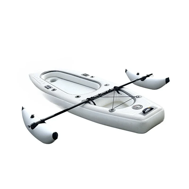 OEMKayak with Balance Floating Style Inflatable Boat Hovercraft Fishing Boat Paddle Surf Boat