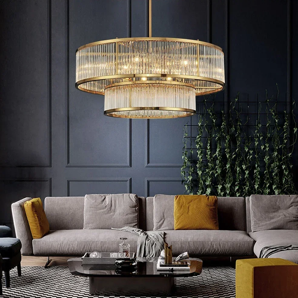 2024 Luxury Gloss Chandelier Suitable for Decorative Crystal Chandelier for Room Bedroom, Living Room, Dining Room  ,Table Ronde