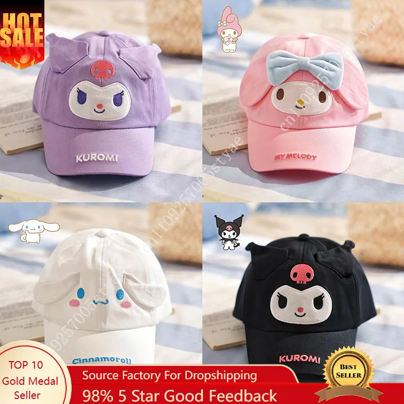 

Sanrio Childrens Hat SpringAutumn Style Cartoon Baseball Cap Unisex Baby's Versatile Peaked Cap Sunshade Sun Protection Hat