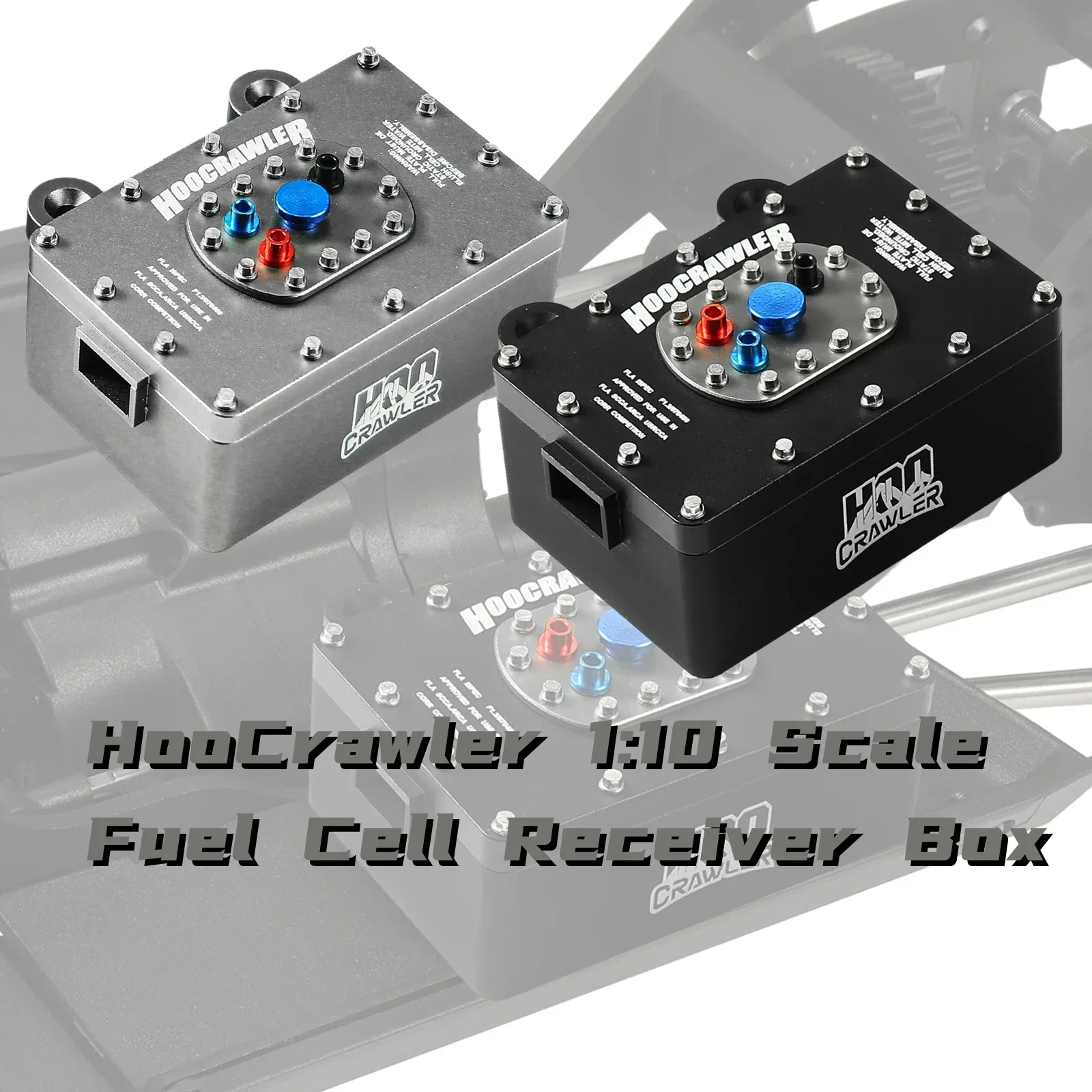 HooCrawler 1:10 RC Scale Fuel Cell Box Receiver Box CNC Aluminum for RC4WD Trail Finder II Gelande II SCX10 PRO VS4-10 TRX4 TRX6