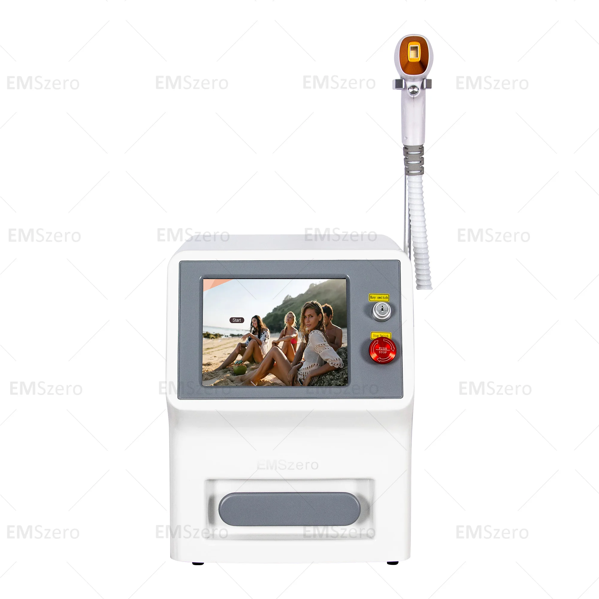 Ice Platinum Diode Laser Hair Removal Machine 3 Wavelengths 755/1064/808nm Permanent Painless Alexandrite CE Certified Hair Remo