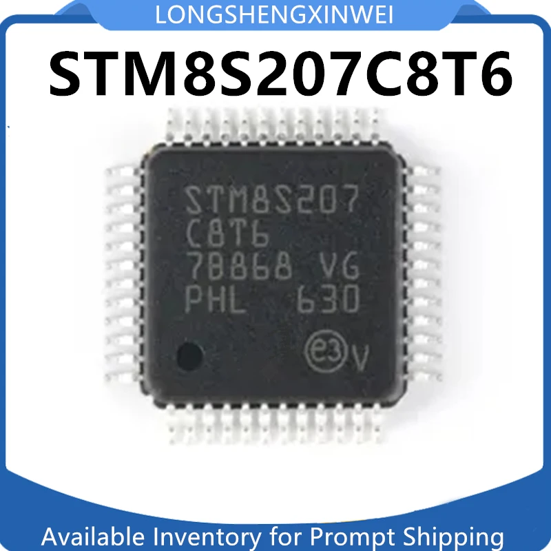 1PCS STM8S207C8T6 STM8S207 8S207C8T6 8-bit MCU QFP-48 New Original