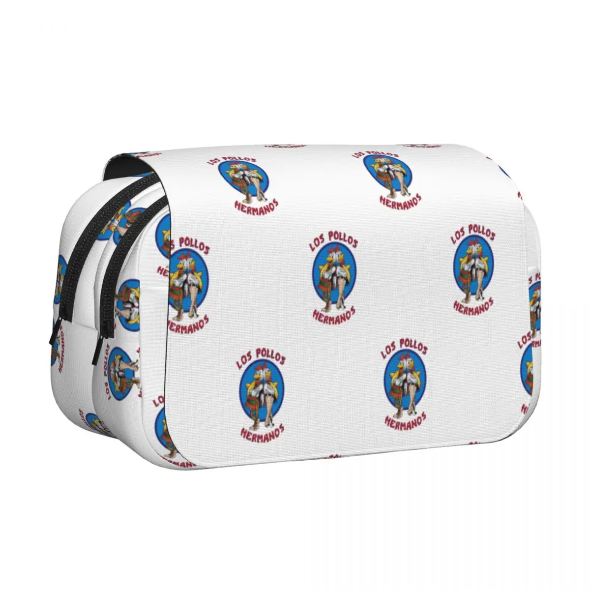 Los Pollos Hermanos Pencil Case Pen Holder Hard Shell Leather Large Capacity Pen Box Pencil Bag for Studen School