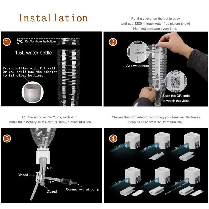 Aquarium DIY Brine Shrimp Incubator Artemia Alive Hatchery Kit Professional Efficient Hatch Tool Fish Tank Equipment acuario