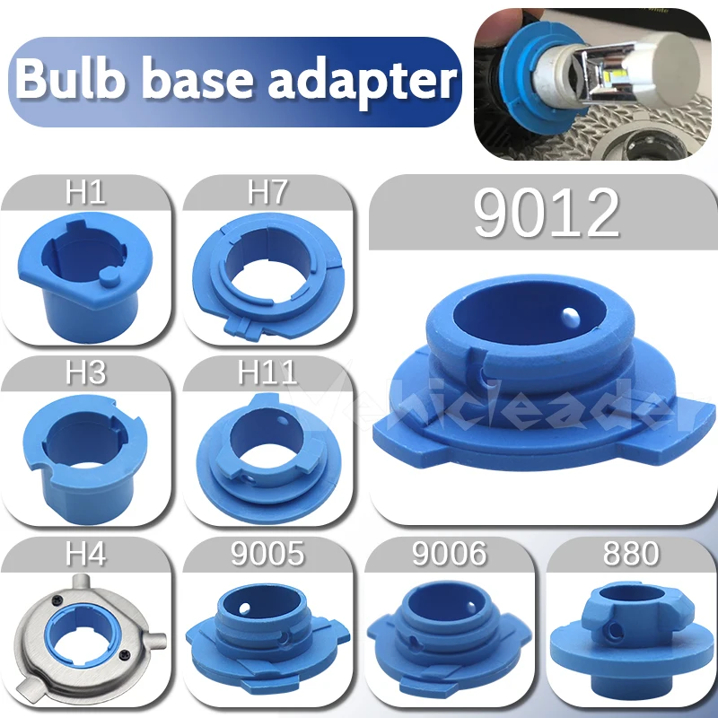 2pcs Car LED Halogen Headlight 9005/HB3 Lamp Bulb Base Adapter Sockets Retainer Holder HB3 Replacement