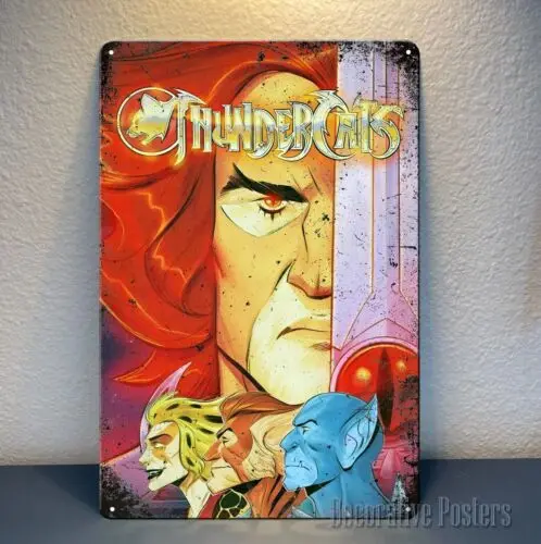 Póster de metal de Thundercats, letrero coleccionable de cómic, tamaño: 20x30cm (8x12 pulgadas), buen letrero