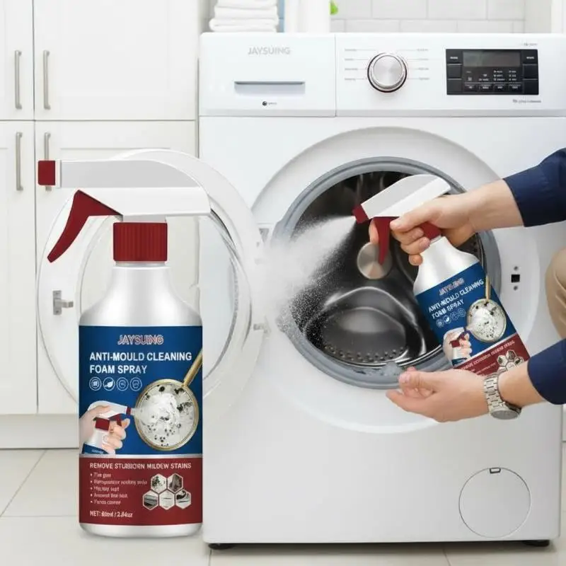 Active Mold Remover Spray For Wall Mildew Stain Cleaner Foam Type Long Lasting Result For Bathroom Kitchen Bedroom