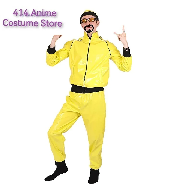 Rapper Cosplay Celebrity Costume for Adults Fancy Dress with Accessories Kit Funny Halloween Stag Do Fancy Dress Outfits