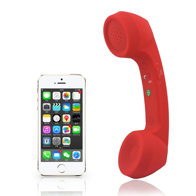 

Classic Telephone Handset with Volume Control, External Phone, Retro Receiver, Bluetooth-Compatible, Rechargeable Stereo