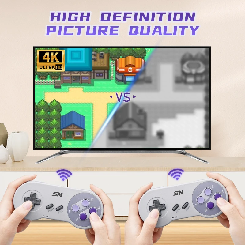 Vilcorn มินิเอเวอร์ไดรฟ์16บิตมินิเอเวอร์ไดรฟ์แบบไร้สาย Dendy ย้อนยุคพอร์ตทีวีคอนโซลเกมสติ๊กสำหรับ...