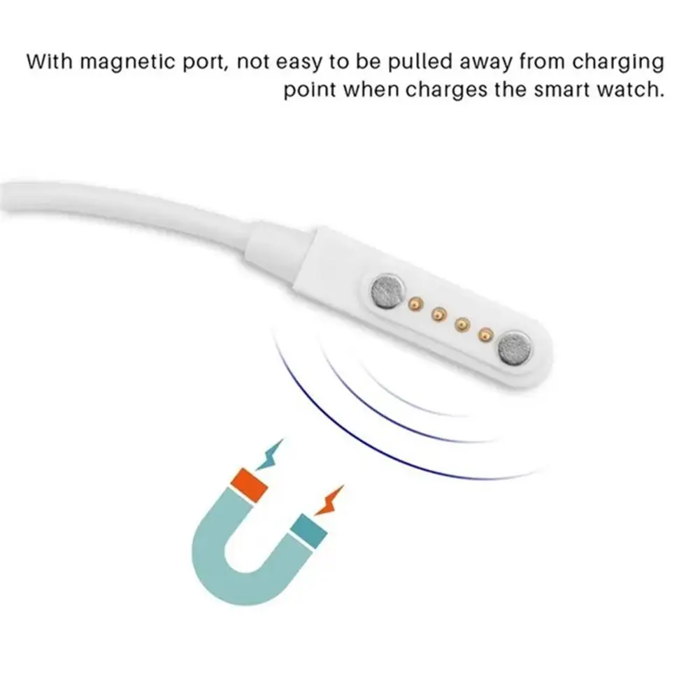 Universele magnetische oplaadkabel voor smartwatch voor 2-pins 2,84/4/7,62 mm USB-opladerkabels