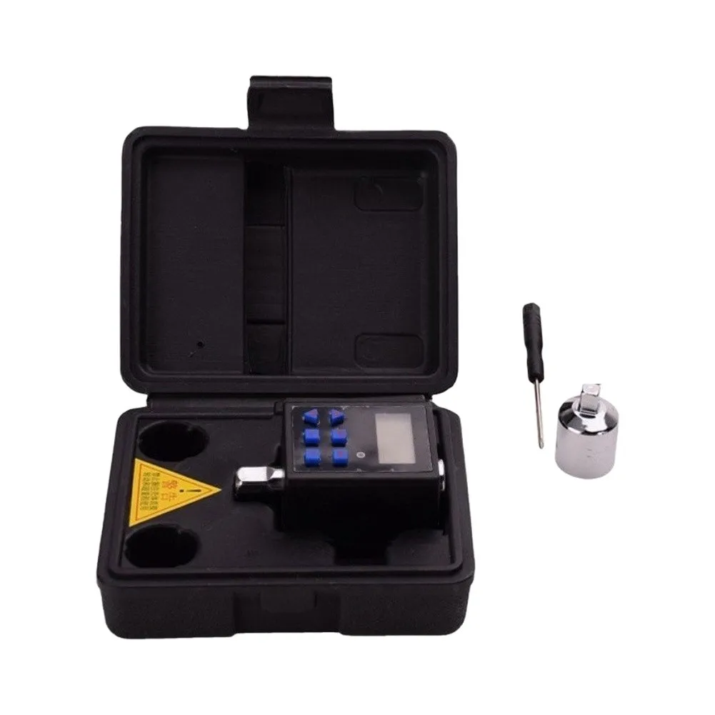 Torque Adapter Digital 1/2 inch 3/8 inch Input with 0.1-10 Nm 0.3-30 Nm 0.6-60 Nm 1-100 Nm 6.75-135 Nm Ranges and Visual Alerts