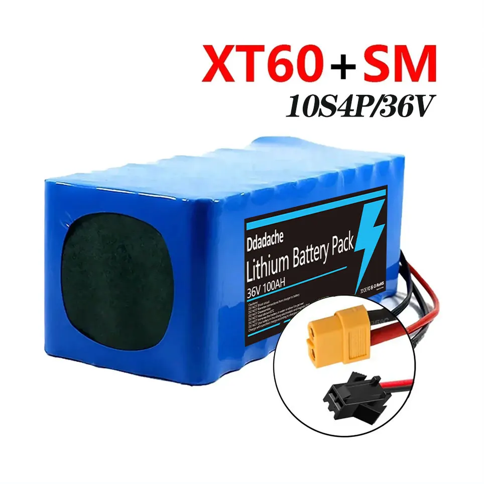 10S4P elektrische scooter 100000 mAh 36 v lithiumbatterij 18650 batterij 36 V 100 Ah elektrische scooter elektrische scooter batterij 36 v