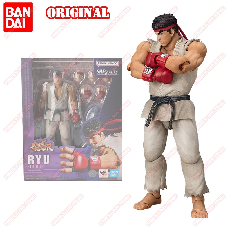 

BANDAI Original S.H.Figuarts Street Fighter Animation Comics Peripheral Toys RYU Action Movable Model Figure Collection