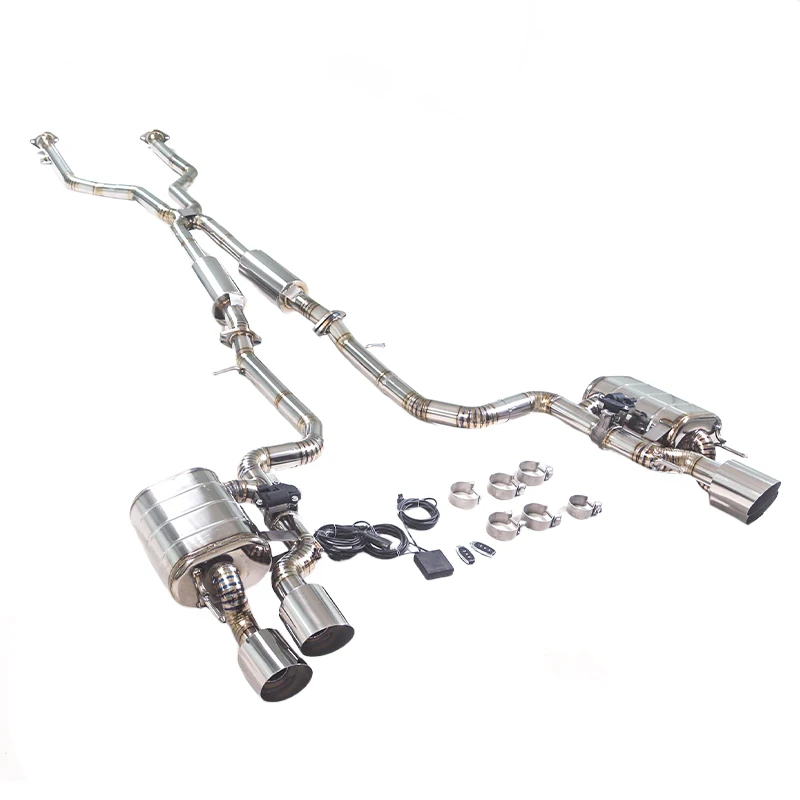 GFC Catback Exhaust Muffler for Lexus GSF RCF IS500 5.0L Car Electric Valve Exhaust System features Titanium Alloy Pipe