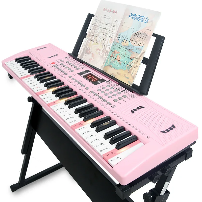 Baby 61 Key Childrens Electronic Piano Rack 75cm Musical Keyboard Music Toy Baby Piano 613 Gift Teclado Piano Organ Keyboard