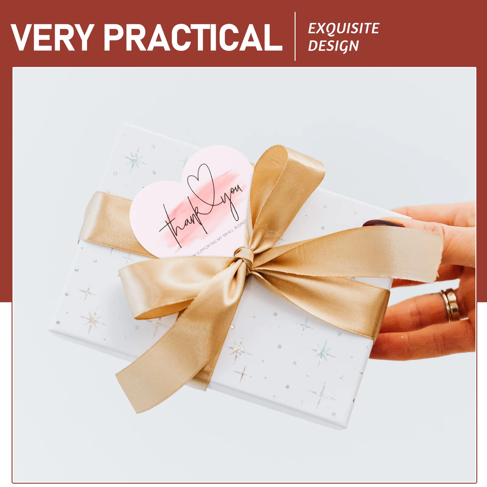 

150pcs Thank You Card Greeting Cards Gift Paper Tags Heart Blank Heart Shaped Decorative Elegant Wedding Birthday