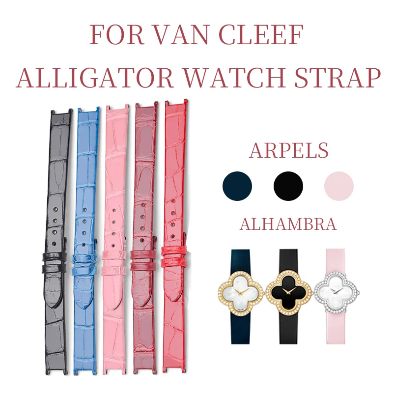 FOR VAN CLEEF & ARPELS ALHAMBRA ALLIGATOR WATCH STRAP - AliExpress