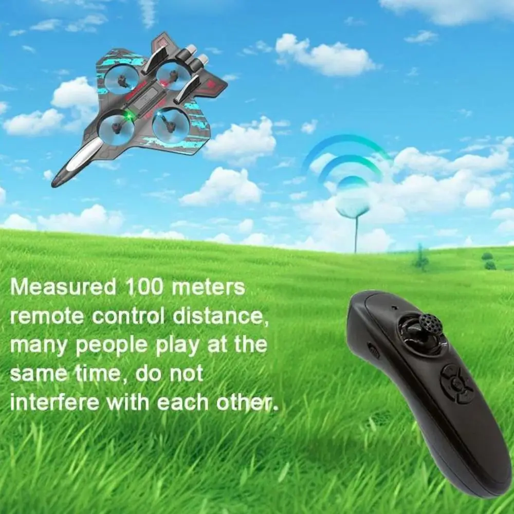 

EPP Foam Remote Control Foam Fighter Gravity Sensing RC Drones Glider Flying Helicopter Toy Rechargeable 2.4G Stunt