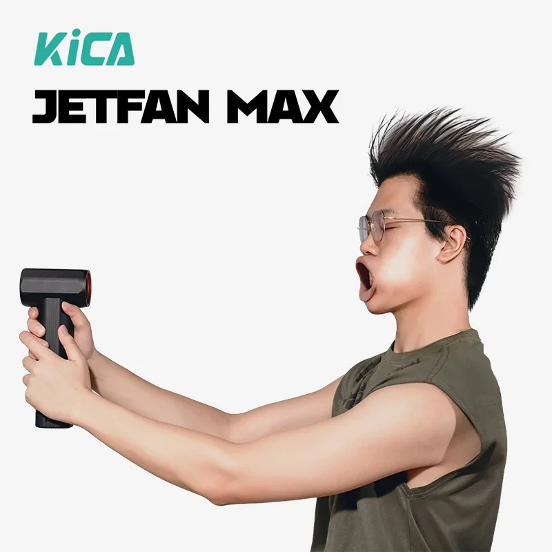KiCA JetFan Max ハンドヘルド強力ターボファン アルミ合金素材 パワフル高速ファン