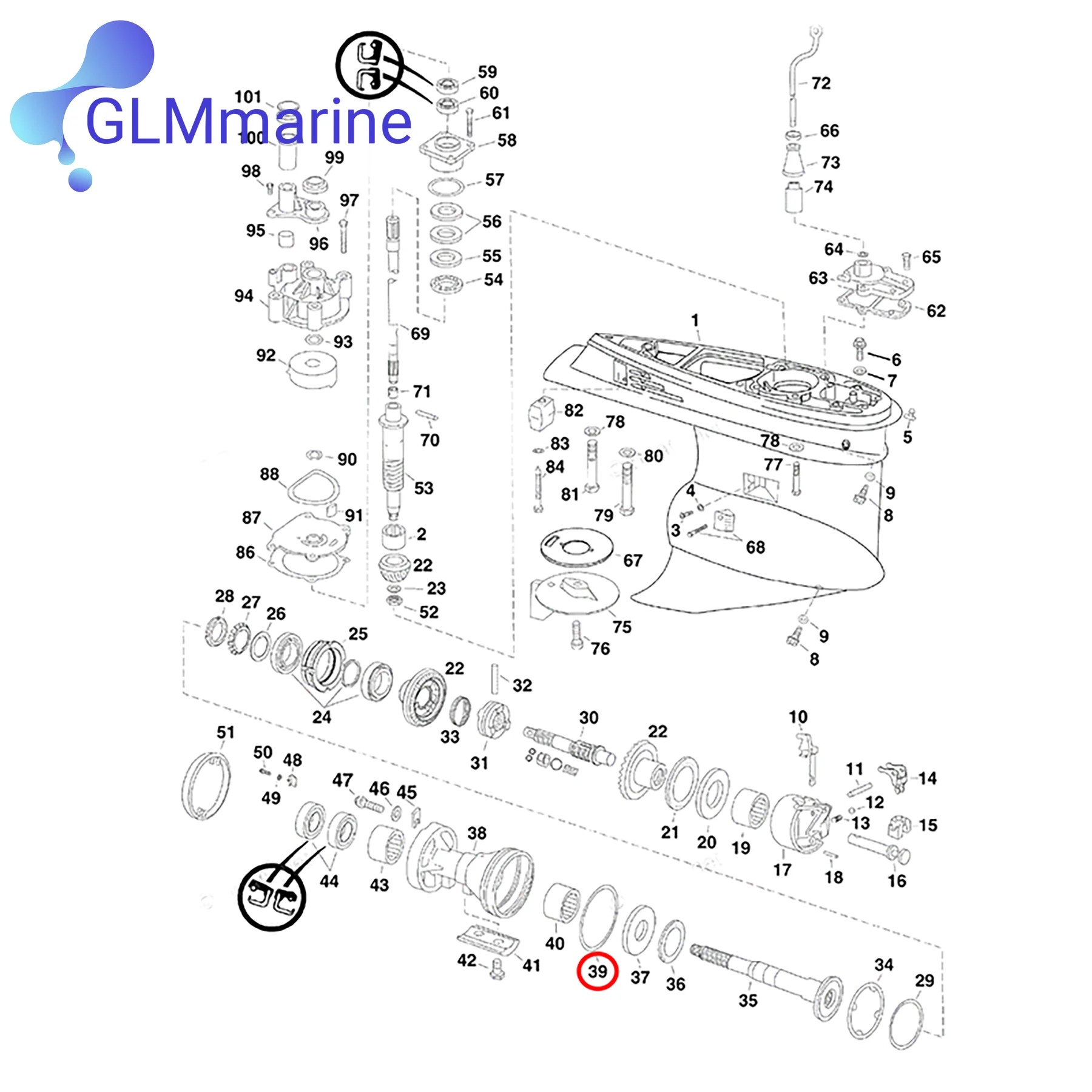 2Pcs O-Ring 0326849 for Johnson Evinrude Outboard 150HP 155HP 175HP 200HP 225HP 250HP 275HP 300HP Engine 777983 82440 18-7144