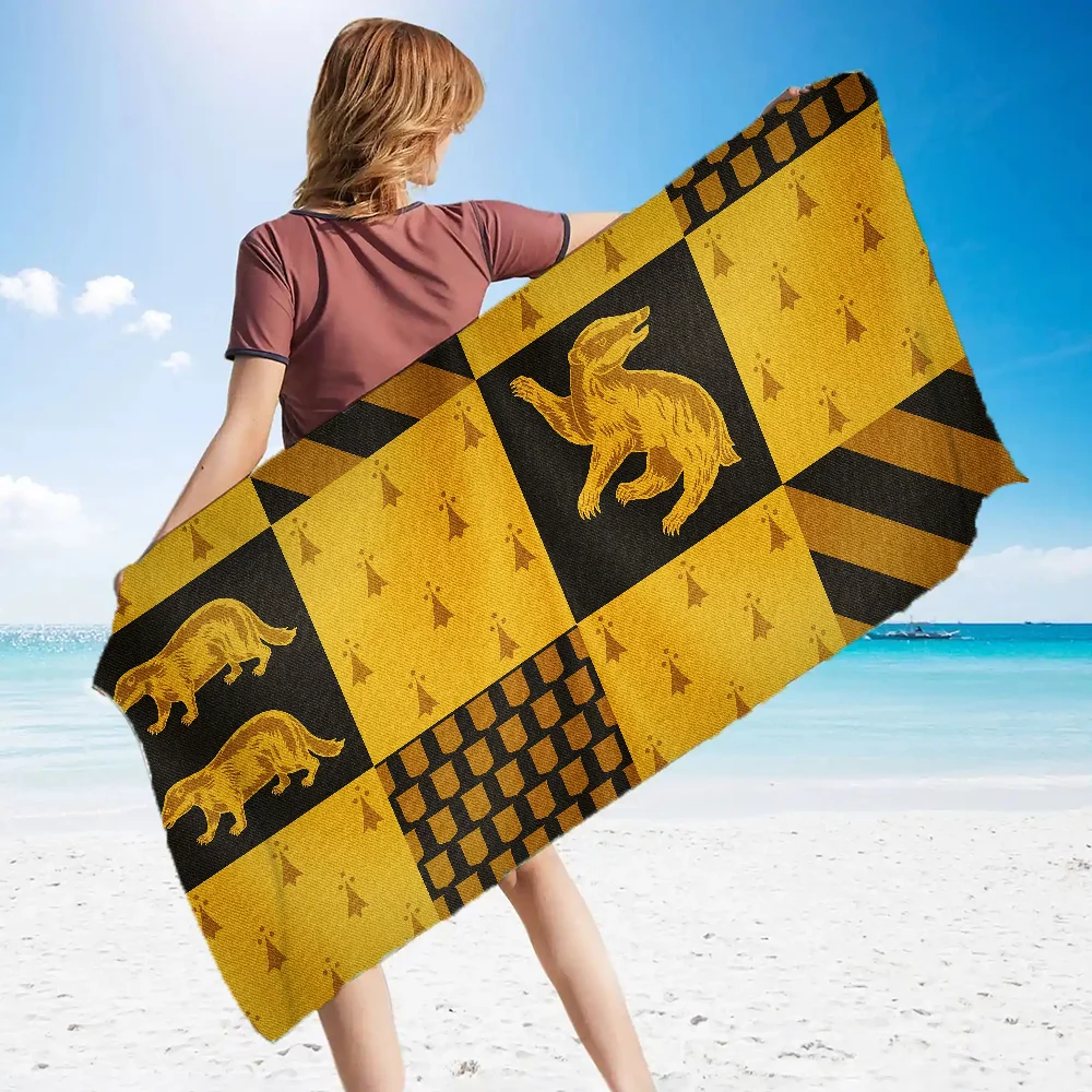 H-HufflepuffS Fast Dry Towel for Fitness Beach Microfiber Towel Trip Microfiber Sauna Cloth Gym Towels With Designs Absorbent