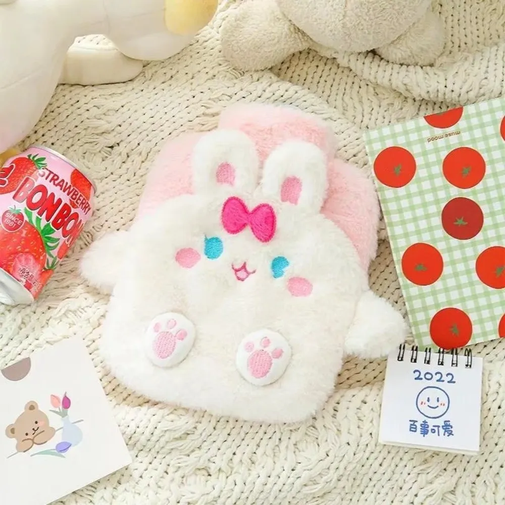 Fashion Cartoon Rabbit Warm Bag PVC Thick Belly Warm Hot Water Bag Cute Water Bottle 400ml Water Warm Hand Treasure