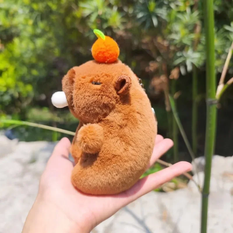 1-10PCS Capybara Plush Keychain Kawaii  Bag Charm Cute Kapibara Gift for Women Girls Backpack Purse Accessories Gift Pendant