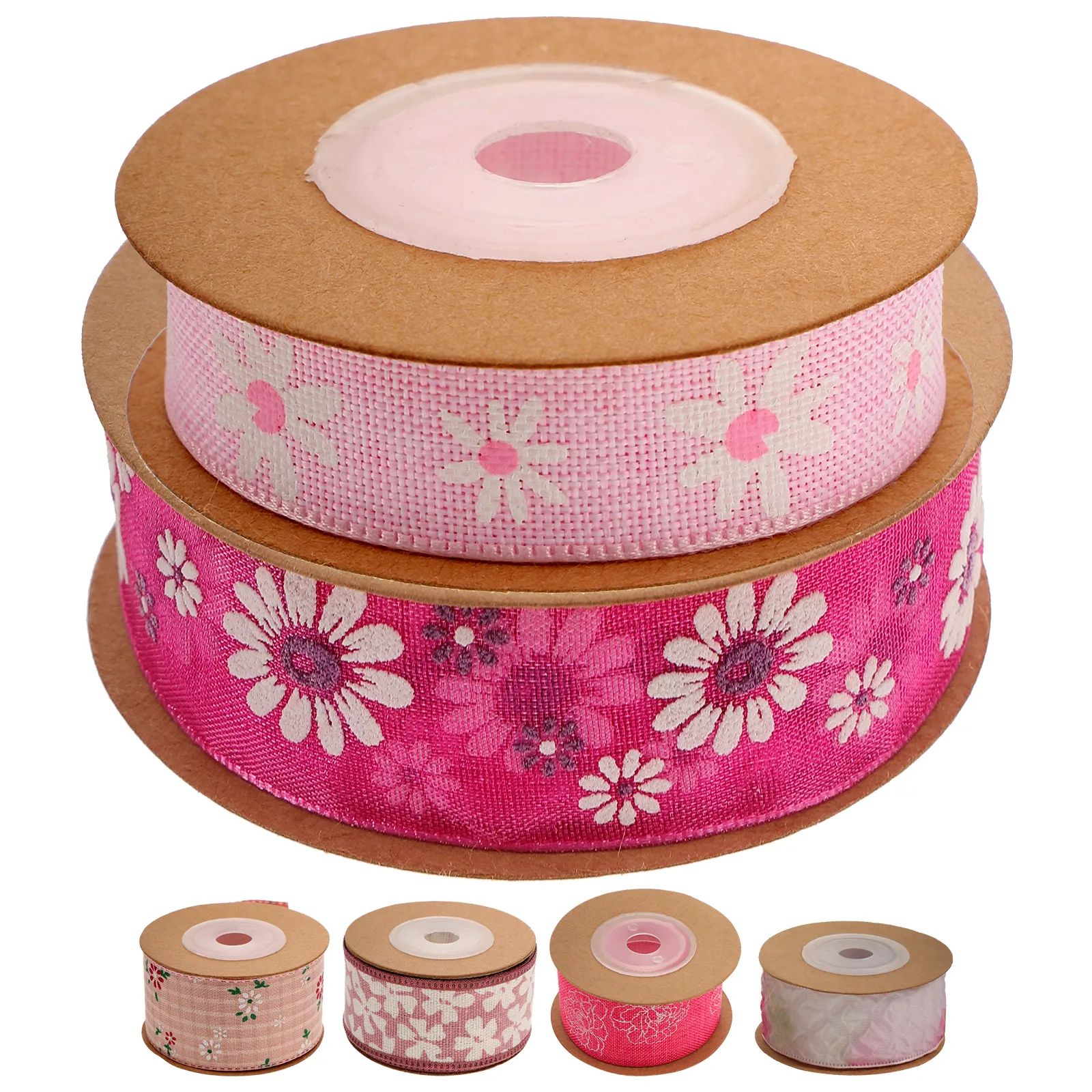

6 Rolls Plaid Printed Webbing Ribbon 5M Each DIY Craft Projects Gift Wrapping Party Decorations Non Fading Washable