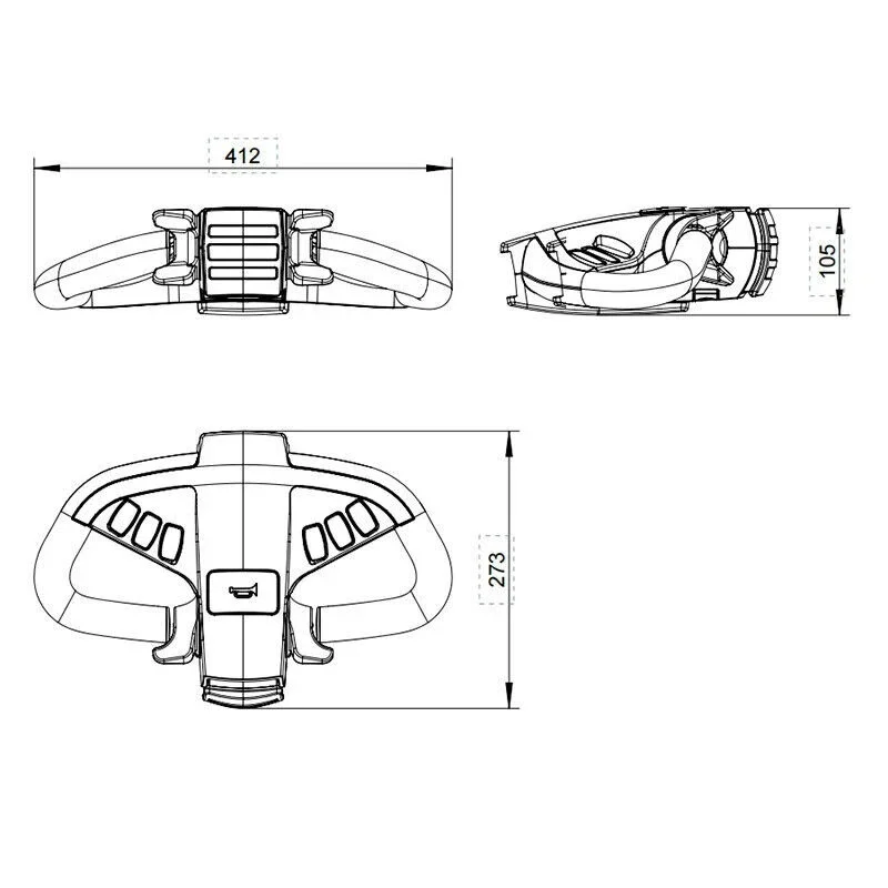 العالمي 24 فولت Temo 600 مقبض الرأس الحارث لتويوتا بيج جو الرافعات الشوكية البليت جاك شاحنة حصاد