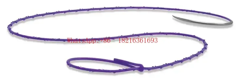 New Arrival 1/0 2/0 3/0 4/0 Disposable Surgical Manually Spiked Absorbable Suture Thread