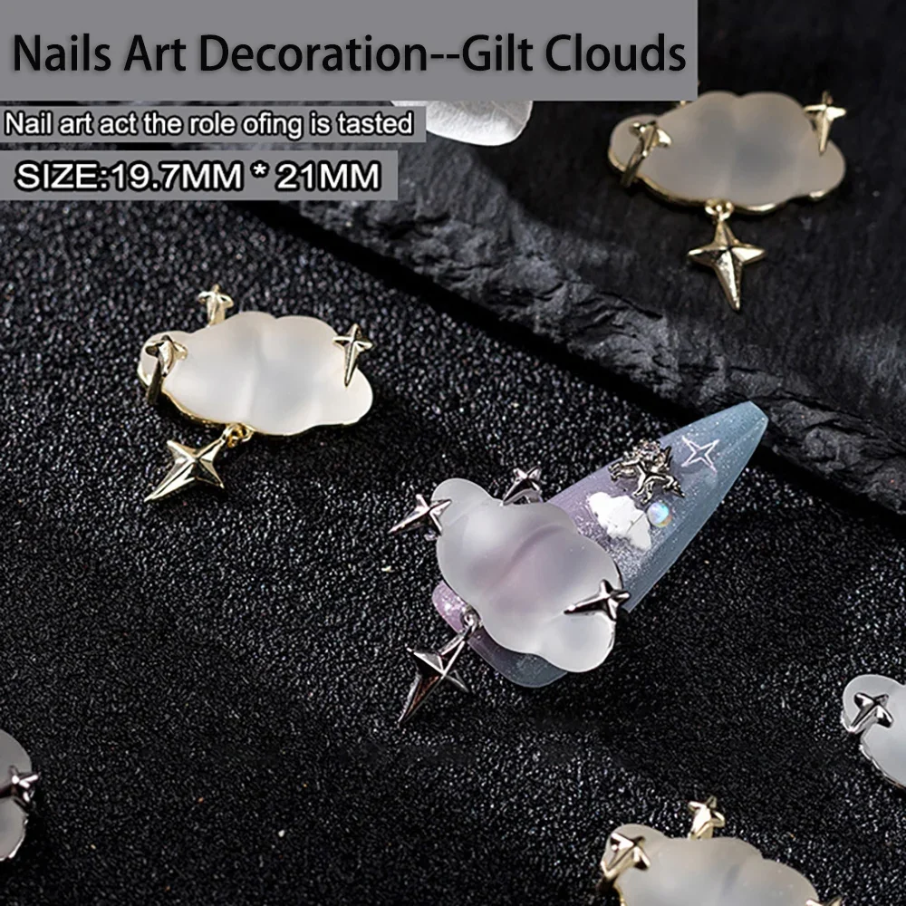 

3Pcs Clouds Nail Art Accessories Resin Nail Charm DIY Nail Charms Accessories Luxury