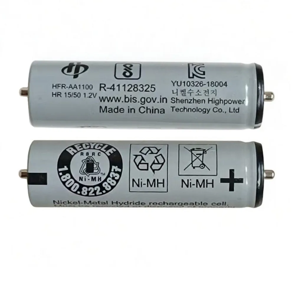 2PCS Battery For Braun 1HR-AAAUV 67030165 67030834 67030923 7030923 HR-AAUV Panasonic HFR-AA1100 HR 15/50 WER1411L2508 Shaver