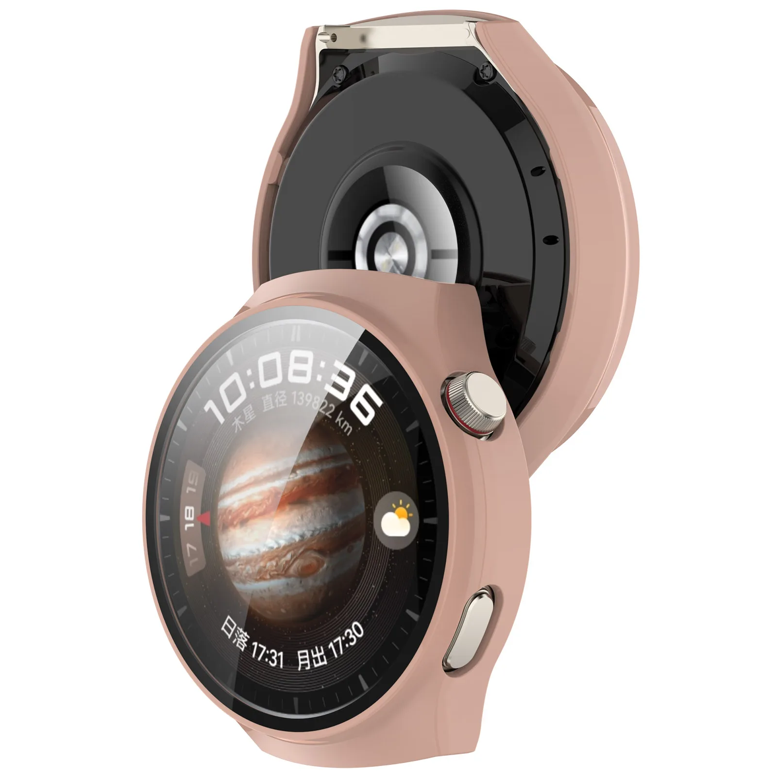 เคสสำหรับ Huawei Watch 4 Pro space/Earth Watch พร้อมกระจกนิรภัยแบบแข็งป้องกันรอยขีดข่วน